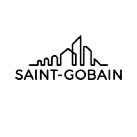 Czarno-biały logotyp Saint Gobain