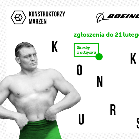 Na białym tle widać kulturystę w zielonych spodenkach