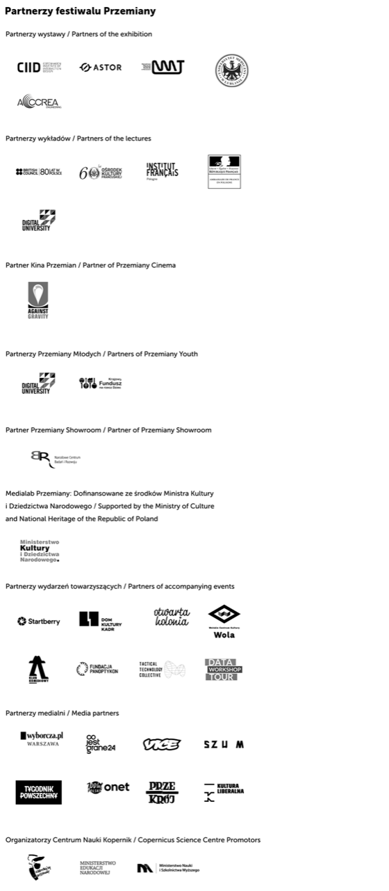 Lista partnerów Festiwalu Przemiany 2018