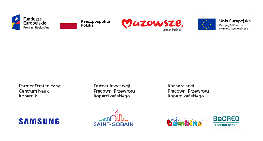 Logotypy partnerów budynku 