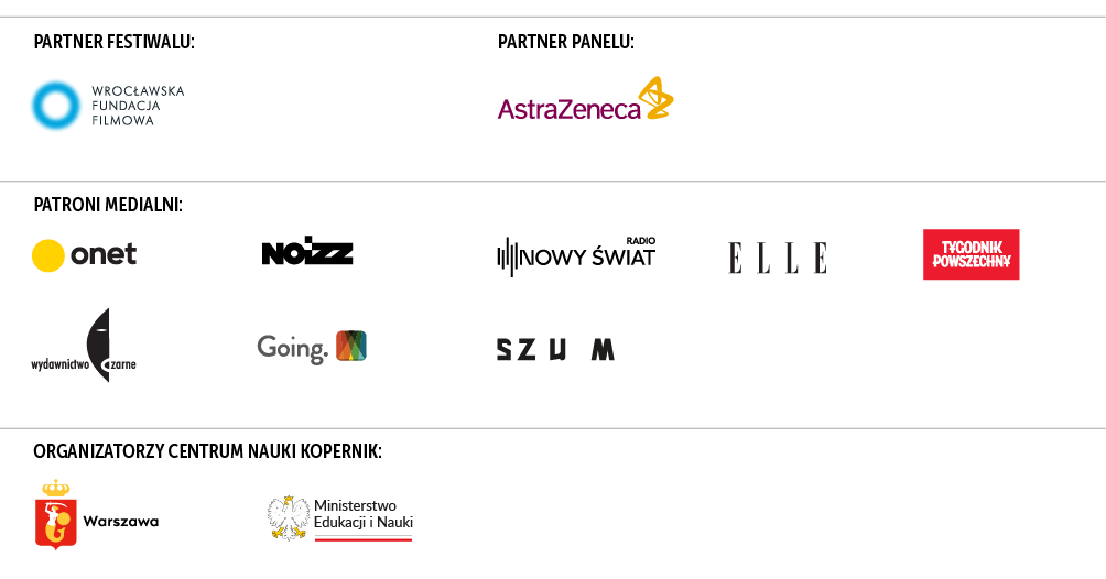 logotypy partnerów festiwalu