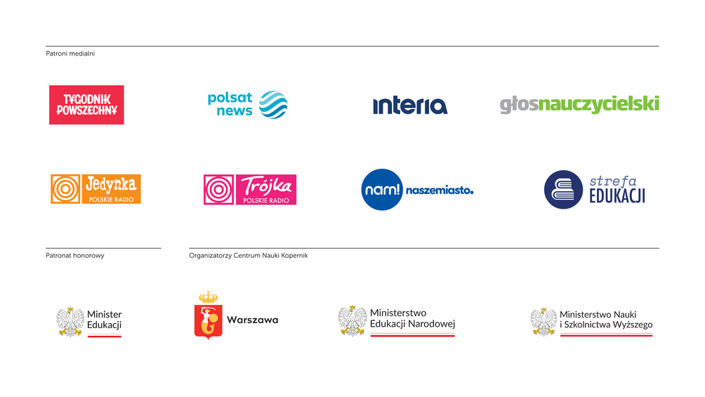 Stopka z logotypami partnerów nagrody