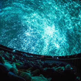 Mgławica w Planetarium podczas koncertu