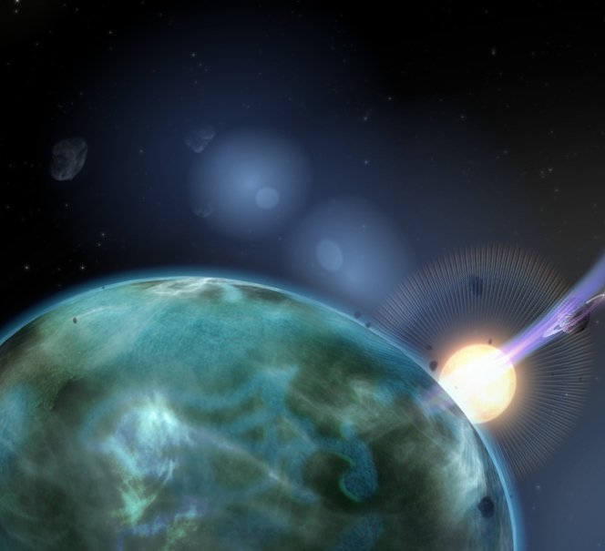 Grafika z ciałami niebieskimi